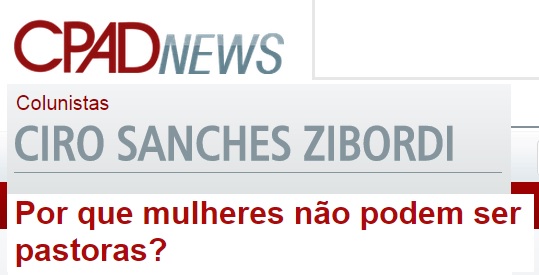 Esmiuçando um artigo de outro mestre sobre mulheres pastoras