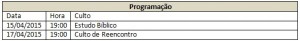 Convite Programação