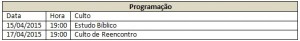 Convite Programação