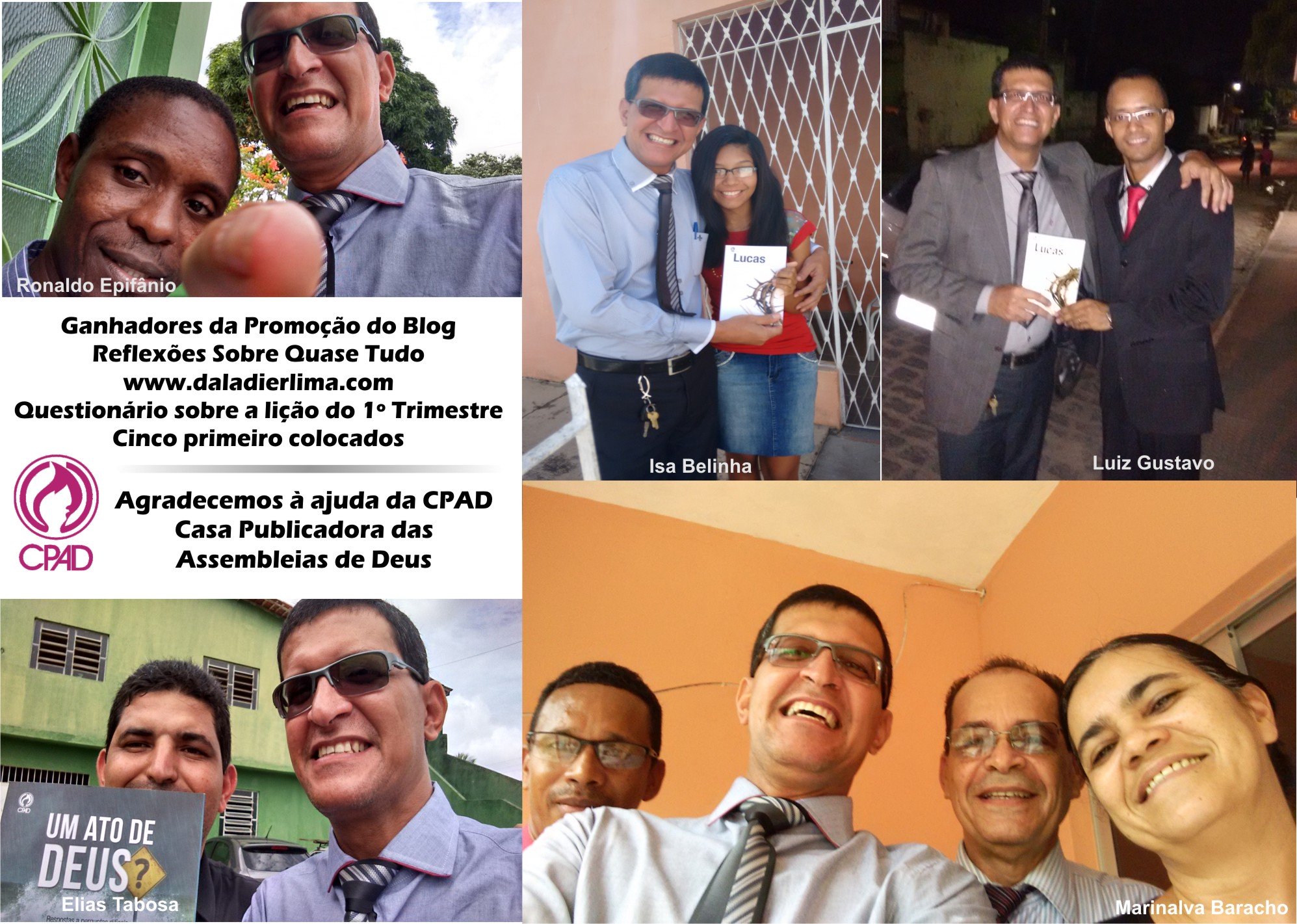 Ganhadores premiados!