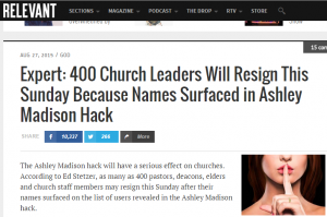 Ashley Madison church leaders