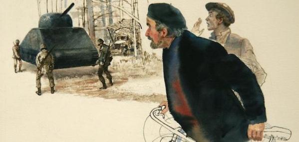 Pintura de Arthur Shilstone retrata a admiração com os fortes soldados americanos
