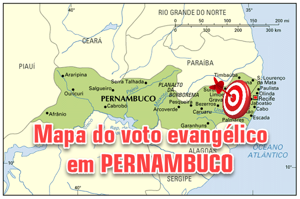 Mapa Evangélico de Pernambuco