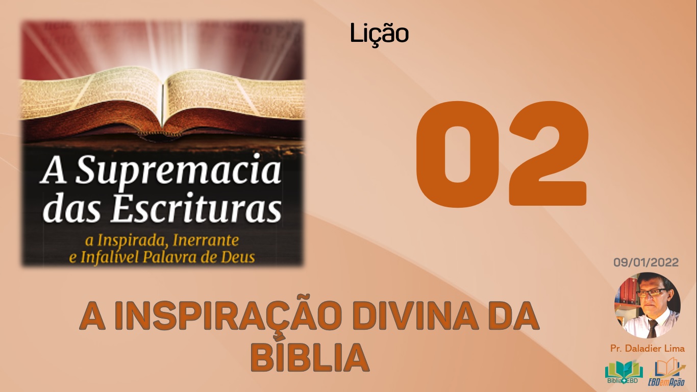 Portal EBD - Lição 1 - Inspiração divina e autoridade da Bíblia IV